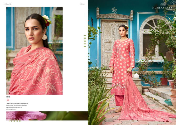 Jasmine By Mumtaz Viscose Muslin Embroidery Dress Material Suppliers In Surat
